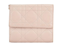 Mini Lady Dior Wallet, Lambskin, Pink, 23-MA-0157, DB, 1*